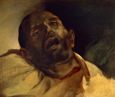 Head of guillotined man (Le guillotine), by Jean-Louis Theodore Gericault by Theodore Gericault