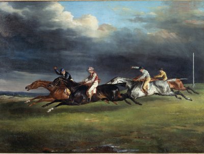 Horse Race Called the Derby at Epsom by Theodore Gericault