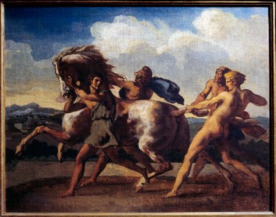 Horse Stop by Slaves by Theodore Gericault