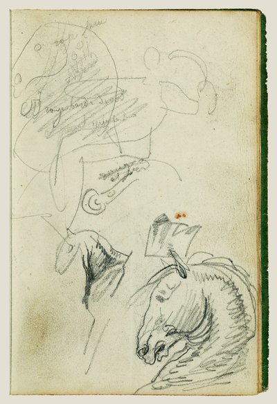 Horse Studies by Theodore Gericault