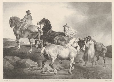 Horses Driven to a Fair by Theodore Gericault