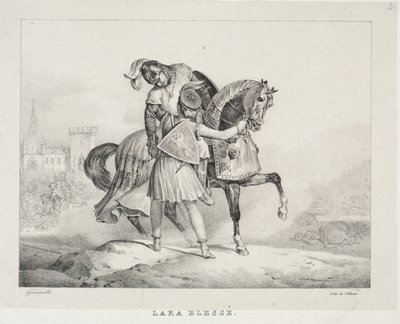 Lara Wounded by Theodore Gericault