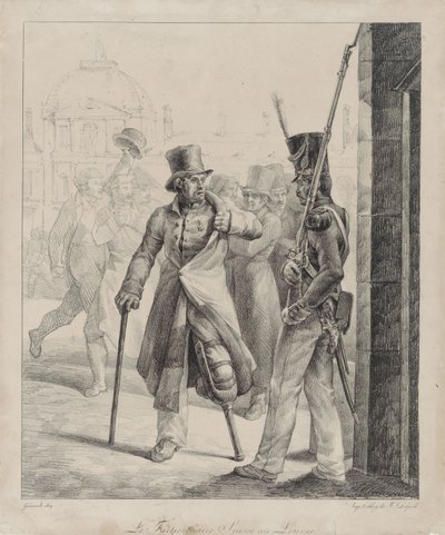 The Swiss Royal Guard Sentry at the Louvre by Theodore Gericault