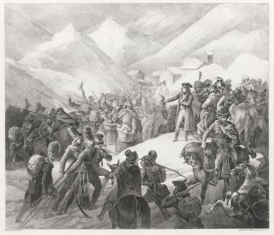 Crossing of Mount Saint Bernard by Theodore Gericault