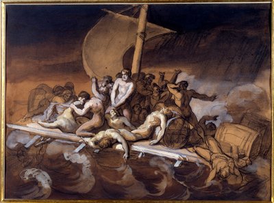 The Raft of the Medusa (preparatory study) by Theodore Gericault