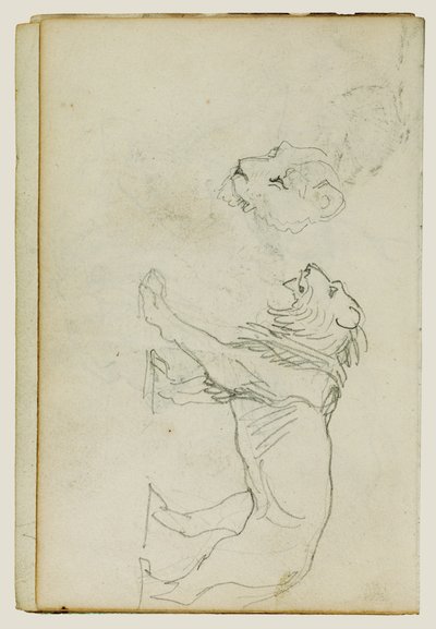 Lion Walking, Head of a Lioness by Theodore Gericault