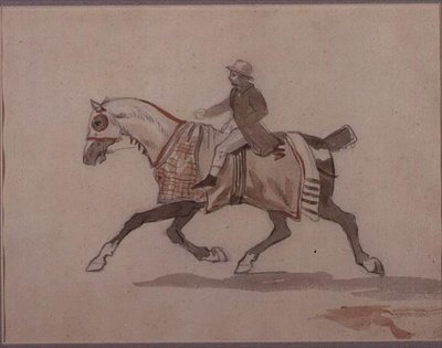 Little Groom on a Trotting Horse by Theodore Gericault