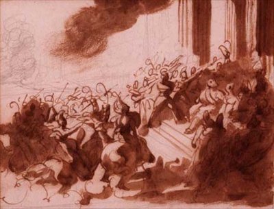Louis XVIII Taking a Parade on the Champ de Mars by Theodore Gericault