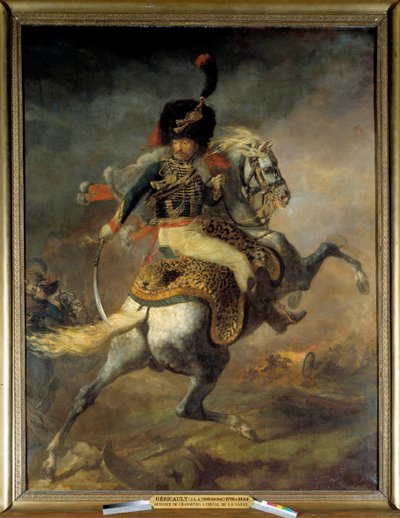 Officer of Hunters on Horseback of the Imperial Guard Charge by Theodore Gericault