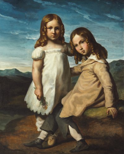 Portrait of Alfred and Elisabeth Dedreux by Theodore Gericault