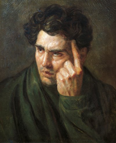Portrait of Lord Byron by Jean-Louis Theodore Gericault by Theodore Gericault