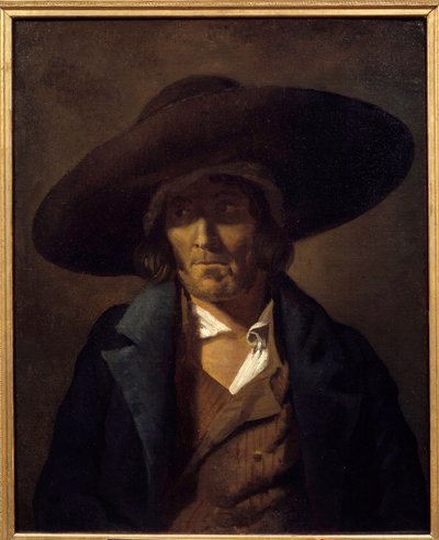 Portrait of Man Called the Vendeen. Painting by Theodore Gericault (1791-1824) 19th Century by Theodore Gericault
