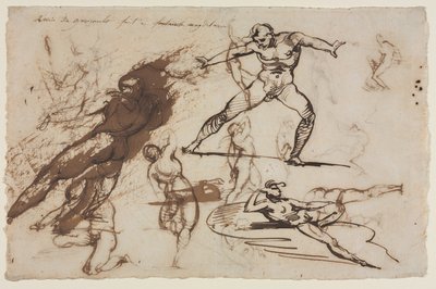 Sheet of Sketches (recto) by Theodore Gericault