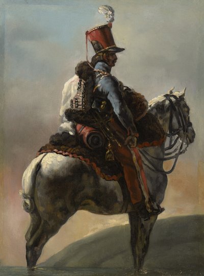 Study after Trumpeter of the Hussars by Theodore Gericault
