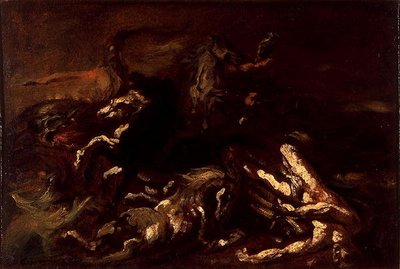 The Death of Hippolytus by Theodore Gericault
