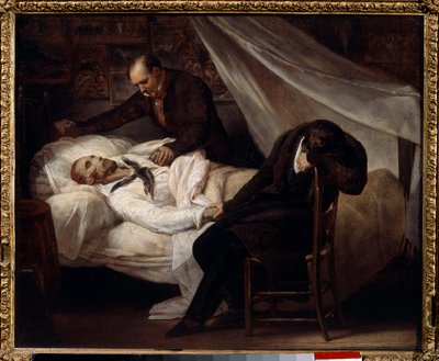 The Death of the Painter Theodore Gericault by Theodore Gericault