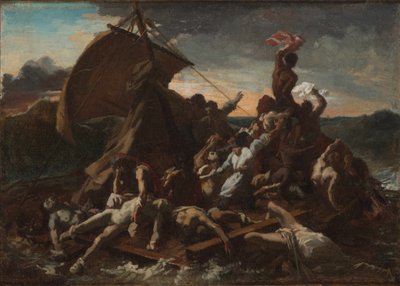 The Raft of the Medusa (Fourth sketch) by Theodore Gericault