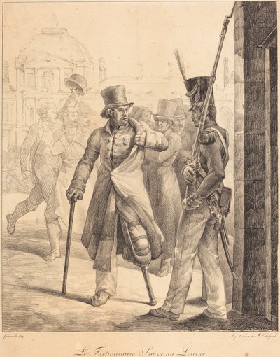 The Swiss Sentry at the Louvre by Theodore Gericault