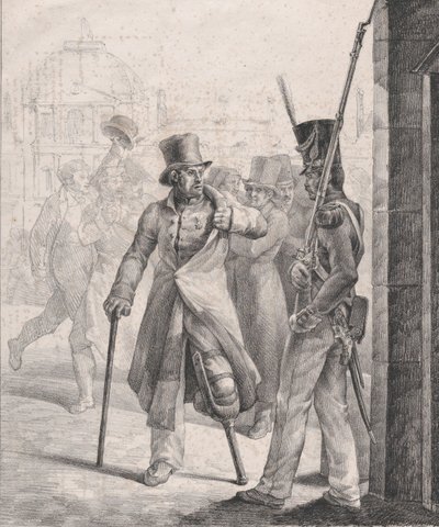 The Swiss Sentry at the Louvre by Theodore Gericault