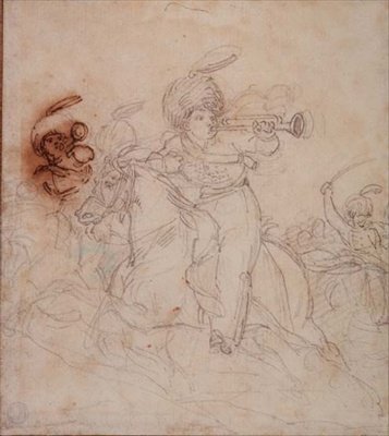 Trumpeters Sounding the Charge by Theodore Gericault