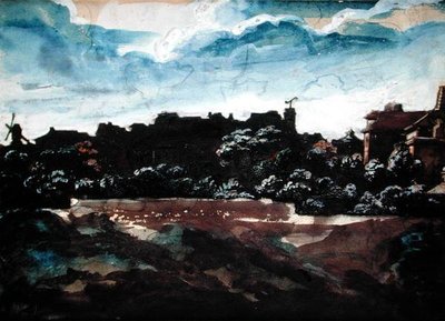View of the Hills of Montmartre by Theodore Gericault
