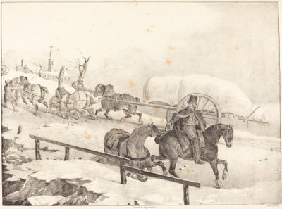 Wagoner Climbing a Hill by Theodore Gericault