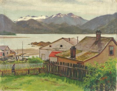 In the Old Quarter, Sitka, 1900 by Theodore J. Richardson