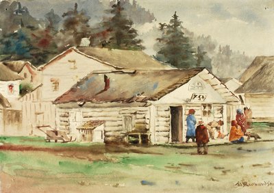 The Three Crows Market, Sitka by Theodore J. Richardson