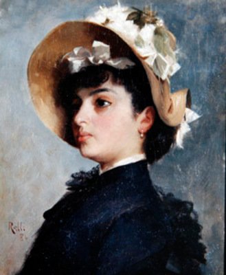 Portrait of a Young Lady by Theodore Jacques Ralli