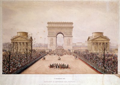 The French Emperor Napoleon III Entered Paris on 2/12/1852 by Theodore Jung