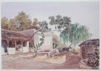 A Cafe in Algiers, c.1835 by Theodore Leblanc