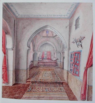 A Moorish Interior, Algiers by Theodore Leblanc