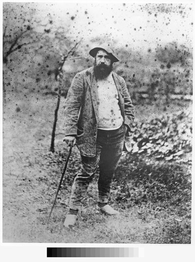 Claude Monet in His Garden by Theodore Robinson