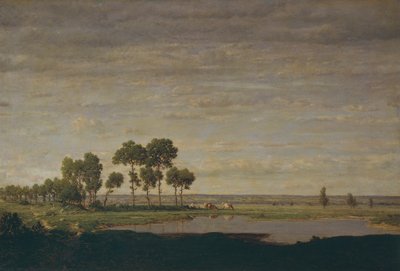 Spring, Pond by Theodore Rousseau