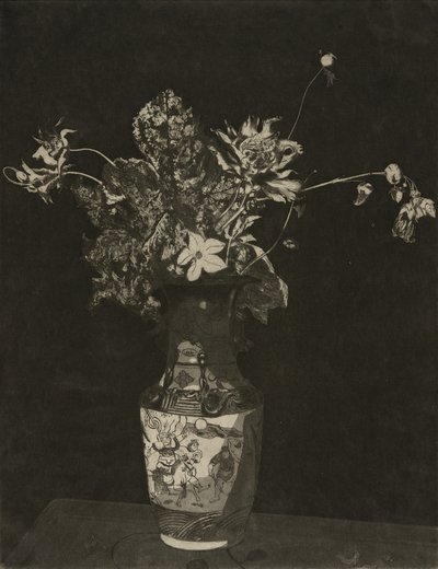 The Agony of Flowers (Black and White Version) by Theodore Roussel