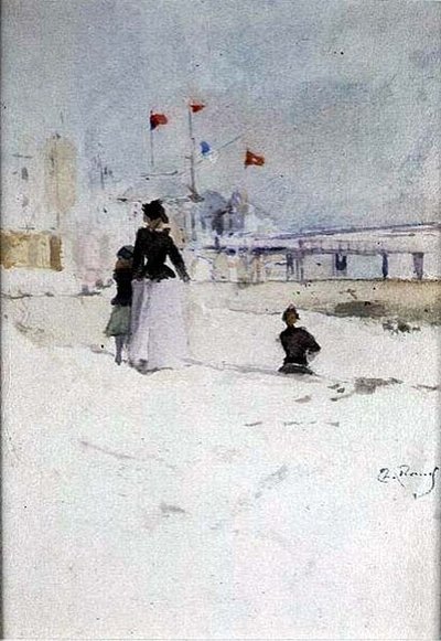On the Beach by Theodore Roussel