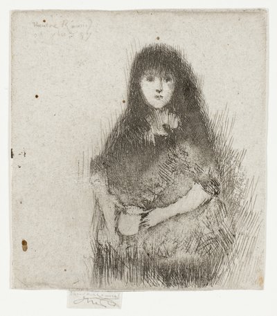 Portrait of a Little Spanish Girl by Theodore Roussel