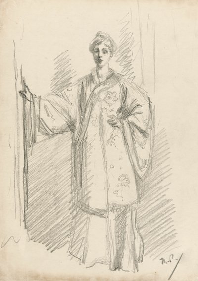 Standing Figure in a Chinese Gown by Theodore Roussel