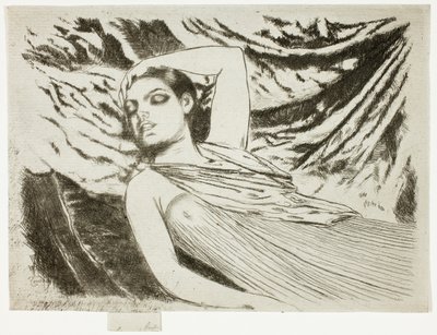 The Sleeping Model or The Sleeper by Theodore Roussel