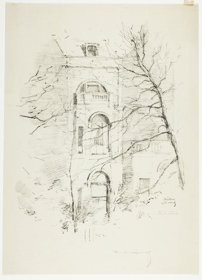 Winter, A House in Green Park by Theodore Roussel