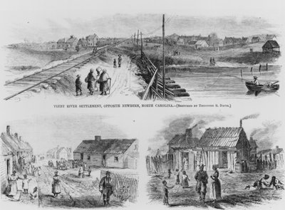 Trent River Settlement, 1886 by Theodore Russell Davis