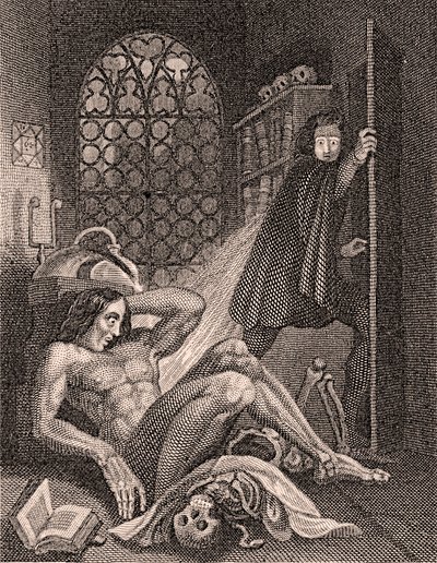 Victor Frankenstein Becoming Disgusted at His Creation by Theodore Von Holst