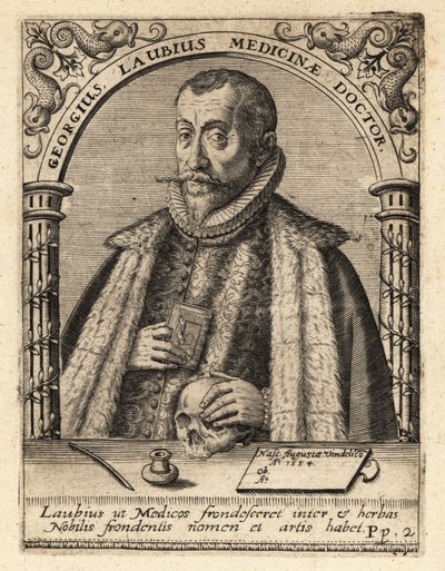 Georg Laube, German Physician from Augsburg by Theodore de Bry