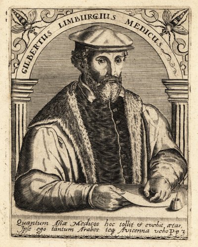 Gilbert Fusch of Limburg, Dutch physician, 1504-1567 by Theodore de Bry