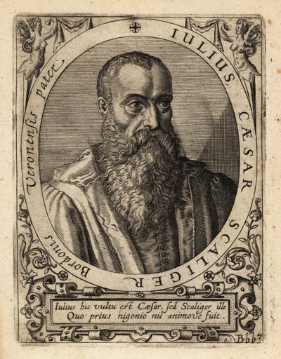 Giulio Cesare della Scala, Italian scholar by Theodore de Bry
