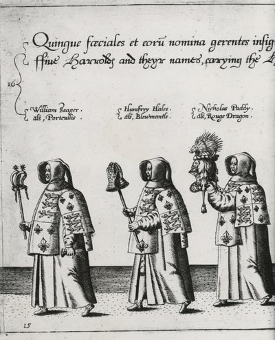 Heralds in the Funeral Cortege of Sir Philip Sidney on the Way to St. Paul
