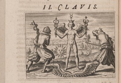 Illustration for Tripvs avrevs, hoc est, Tres tractatvs chymici selectissimi by Theodore de Bry