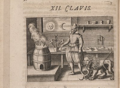 Illustration for Tripvs Avrevs, Hoc Est, Tres Tractatvs Chymici Selectissimi, 1618 by Theodore de Bry