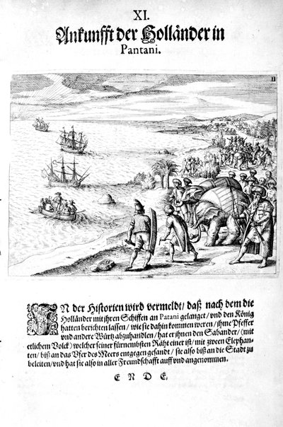 Invasion by Vice Admiral Sebold by Theodore de Bry