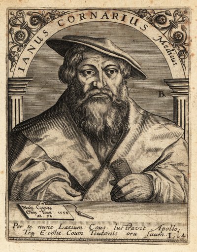 Janus Cornarius, Saxon Humanist, c.1500-1558 by Theodore de Bry
